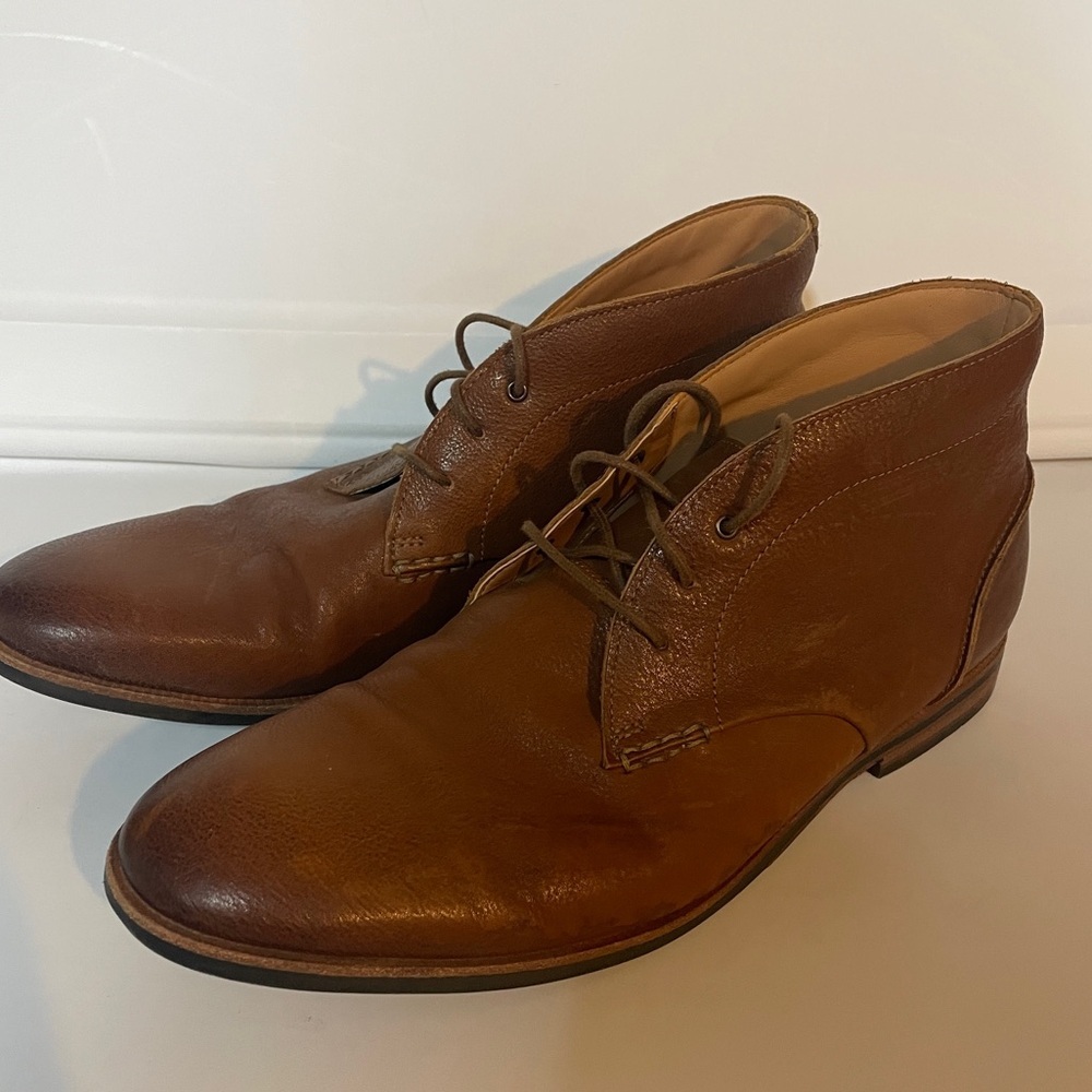 Clarks Mens Boyd Ankle Chukka Dress Boot Men Sz 13  M  Brown Leather